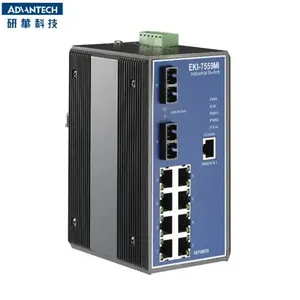 Advantech EKI-7559MI RJ45 2SC Typ 8 Glasfaser-Port Multi-Mode-verwalteter industrieller Ethernet-Netzwerk-Switch mit breiter Temperatur - Product Image 2