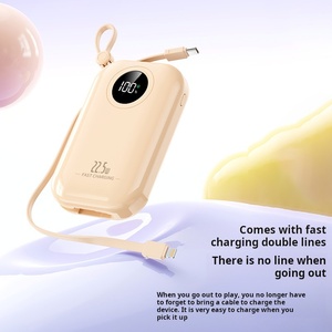 New Arrival Portable 10000mAh Bank Fast Charging 22.5W PD QC3.0 Digital Display <strong>Type</strong>-C <strong>Input</strong> Mobile <strong>Devices</strong> Includes Cable - Product Image 5