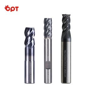 用于金属高效高精度数控工具的OPT耐用通用平底铣刀4槽硬质合金立铣刀 - Product Image 3
