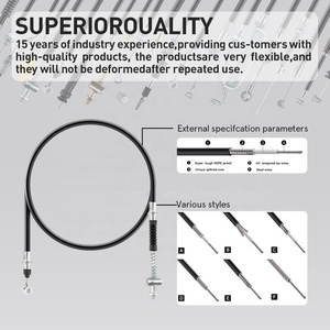 Câble de commande d'accélérateur personnalisé en usine Câbles de frein de scooter de moto Câble de frein arrière de course en gros