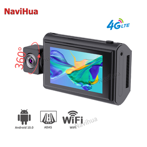 Navihua 3英寸触摸屏仪表盘摄像头DVR 1080P前后摄像头安卓系统ADAS WITI 360旋转全球定位系统导航4G - Product Image 4