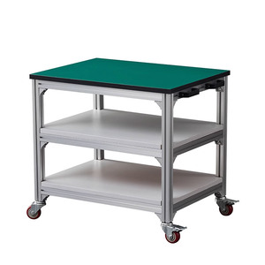 Factory <strong>100</strong>*60*75cm TRANSPORT CARTS and MATERIAL <strong>TROLLEYS</strong> Warehouse Packing Table Aluminium Hand Trucks Modular Tool ROLLEYS - Product Image 2