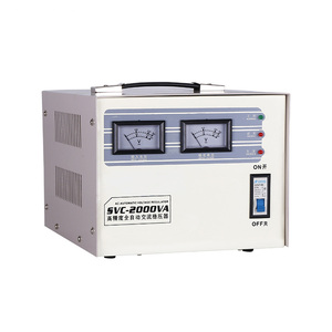 Estabilizador de voltaje automático Relé de uso doméstico monofásico Entrada de 150-260V Salida de 220V Regulador de voltaje de CA 2000W Potencia relacionada - Product Image 1