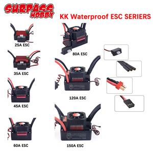 Sorpassa HOBBY KK 25A 35A 45A 60A 80A 120A 150A 2-6S Brushless ESC T/XT60 spina per 1/8 1/10 1/12 1/16 motore Brushless RC 1/14 - Product Image 3