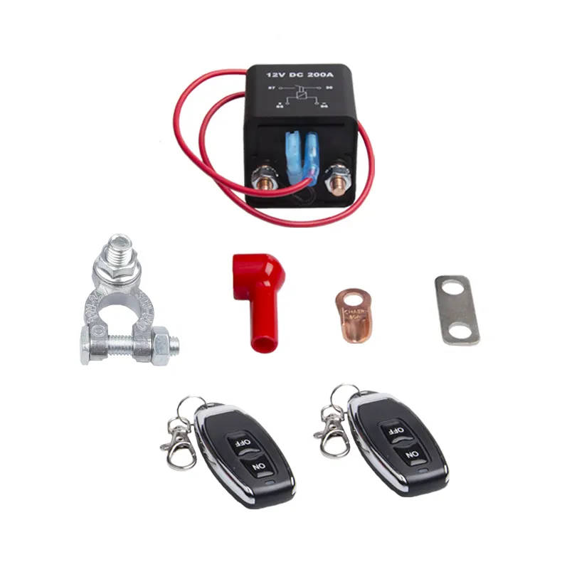 Gran oferta, interruptor de apagado de 12V, Cable de relé de arranque, interruptor de batería de coche con Control remoto, voltaje máximo de 24V