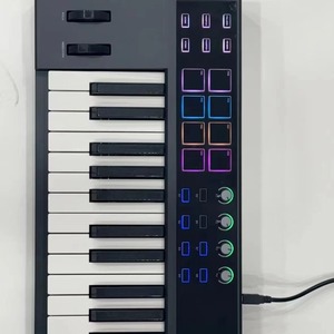 25键MIDI键盘带击打垫专业电子音乐MIDI控制器智能便携式编曲垫键盘 - Product Image 2