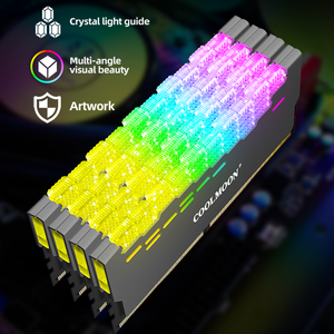 COOLMOON Computerspiel-RAM-Kühler 5v ARGB Ram Heatsink Kühler Speicher Heatsink für Ddr2 Ddr3 Ddr4 Pc-Speicherkarte - Product Image 4