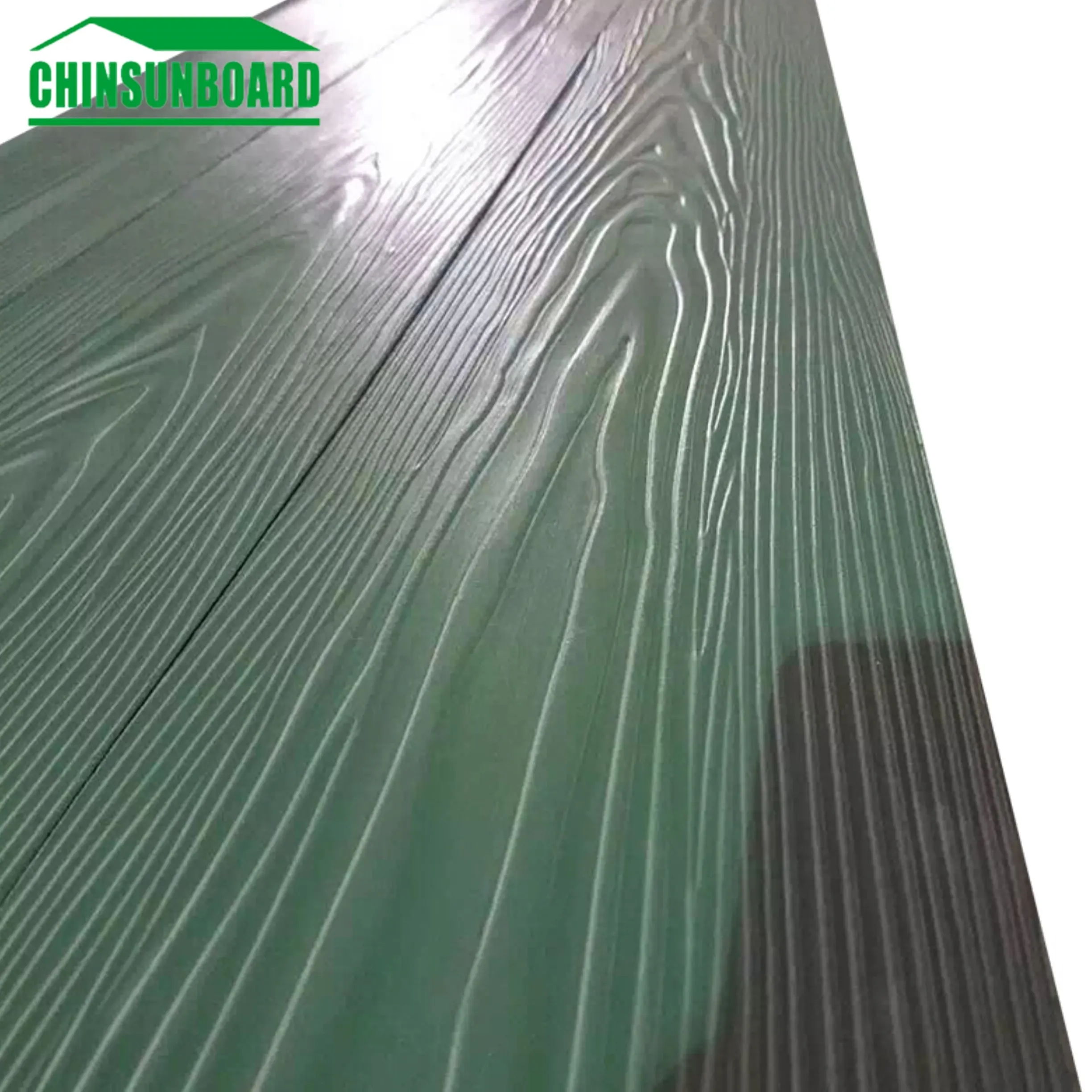 Superfície pintada grão de madeira da fibra do cimento com certificação ce