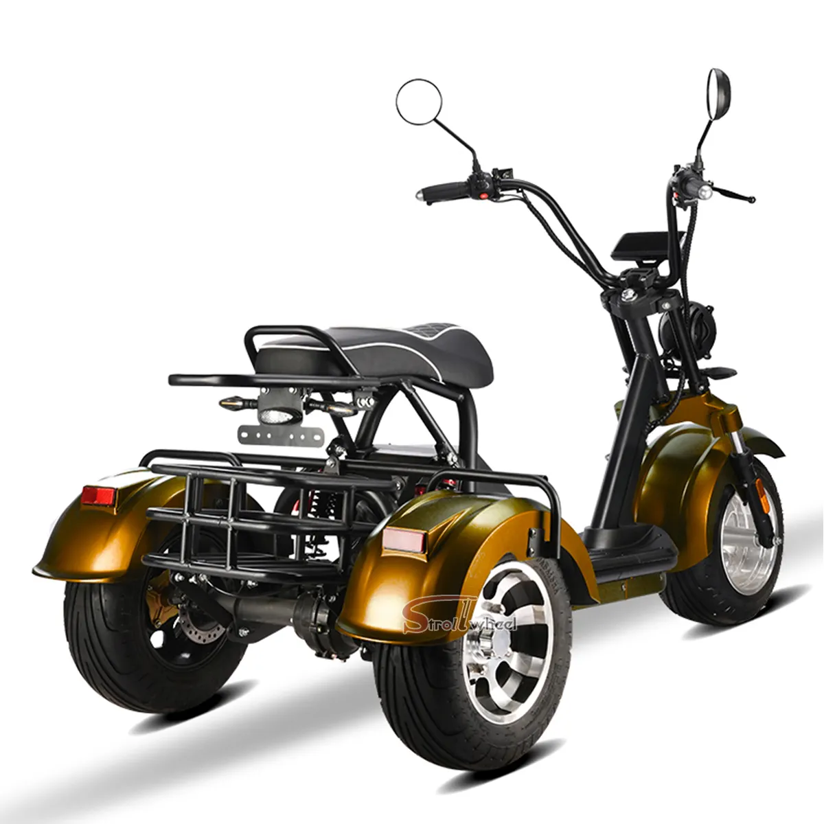 Sıcak satmak elektrikli üç tekerlekli bisiklet 2000w elektrikli scooter engelli 60v 20ah üç tekerlekli motosiklet yetişkinler için