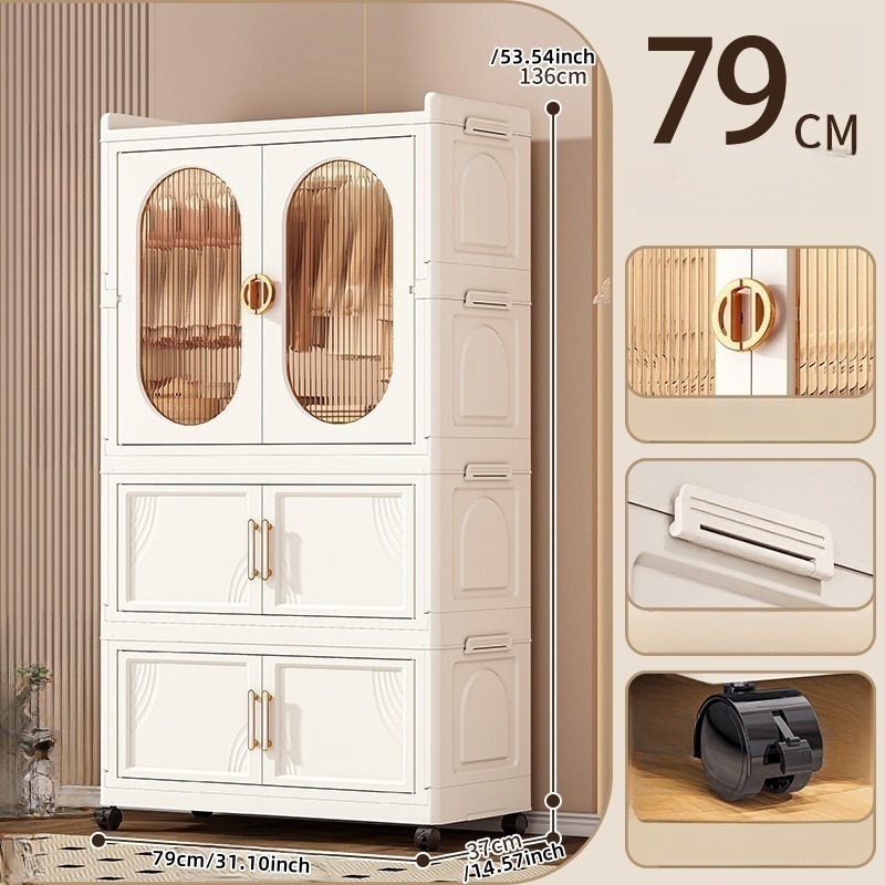 79 cm 1 armoire + 2 placards
