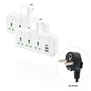 แถบไฟขยายติดผนังช่อง3AC อเนกประสงค์ USB-A USB-C 5V2.1A ชาร์จพอร์ตเสียบ10A เบ้าแปลงปลั๊กไฟ - Product Image 5
