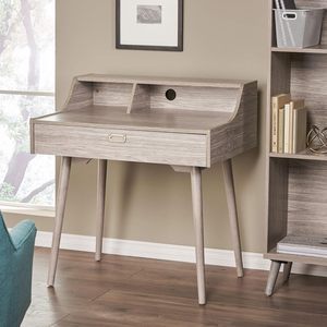 Mid Century Modern Wood Home Office Furniture Escritorio multifunción Mesa de computadora con cajón Simple - Product Image 3
