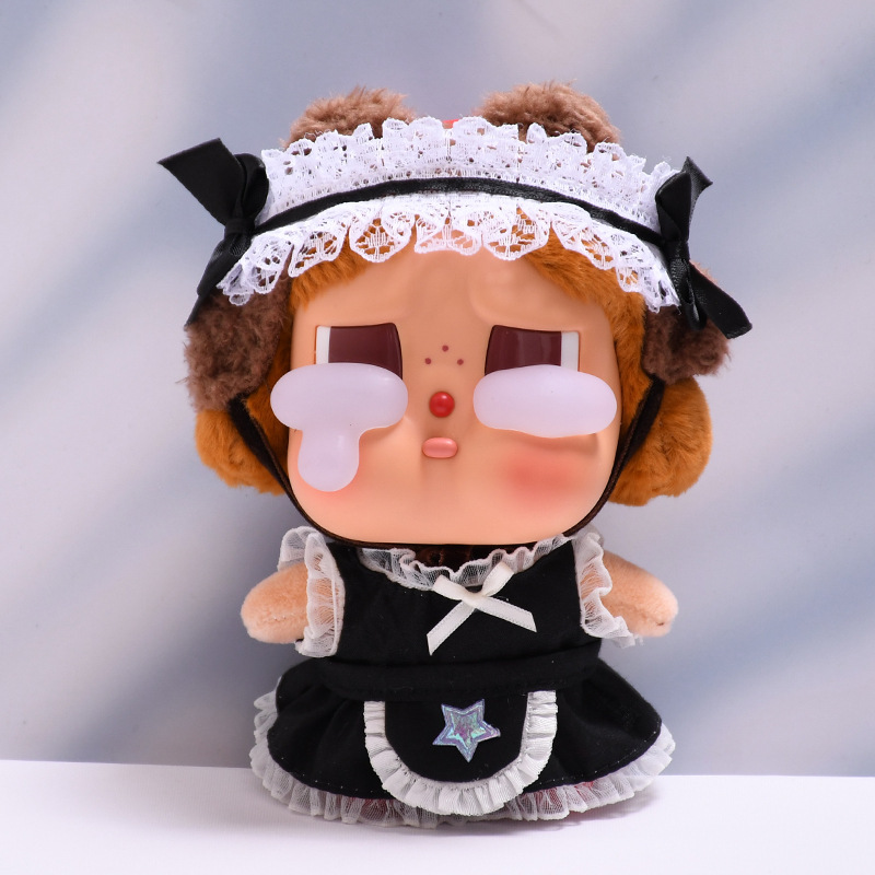 Black star apron maid skirt
