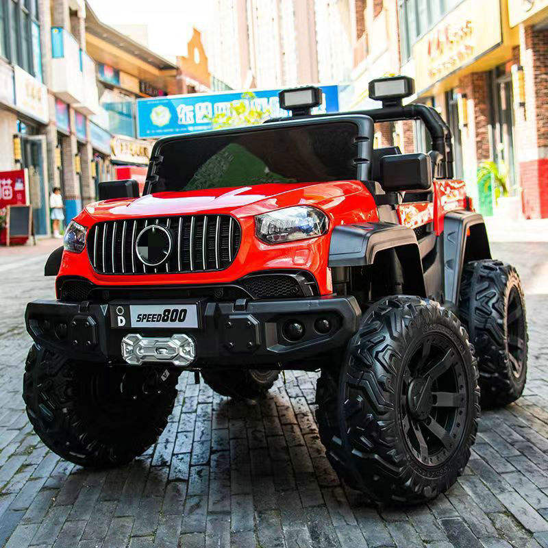 Support rigide en plastique pour batterie 12V7A, quatre roues motrices rouges