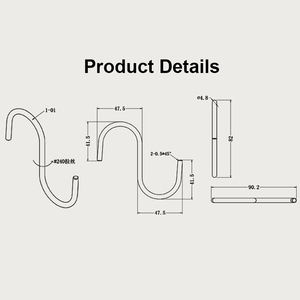 High Quality Stronger <strong>Hook</strong> Heavy Duty Stainless Steel S <strong>Hooks</strong> for Kitchen, Bathroom &amp; More - Product Image 6