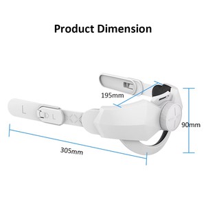 For Oculus for <strong>Quest</strong> 2 Extend Add Fixtures Comfortable Adjustable VR Glasses Strap Scalp Protection High Comfort - Product Image 3