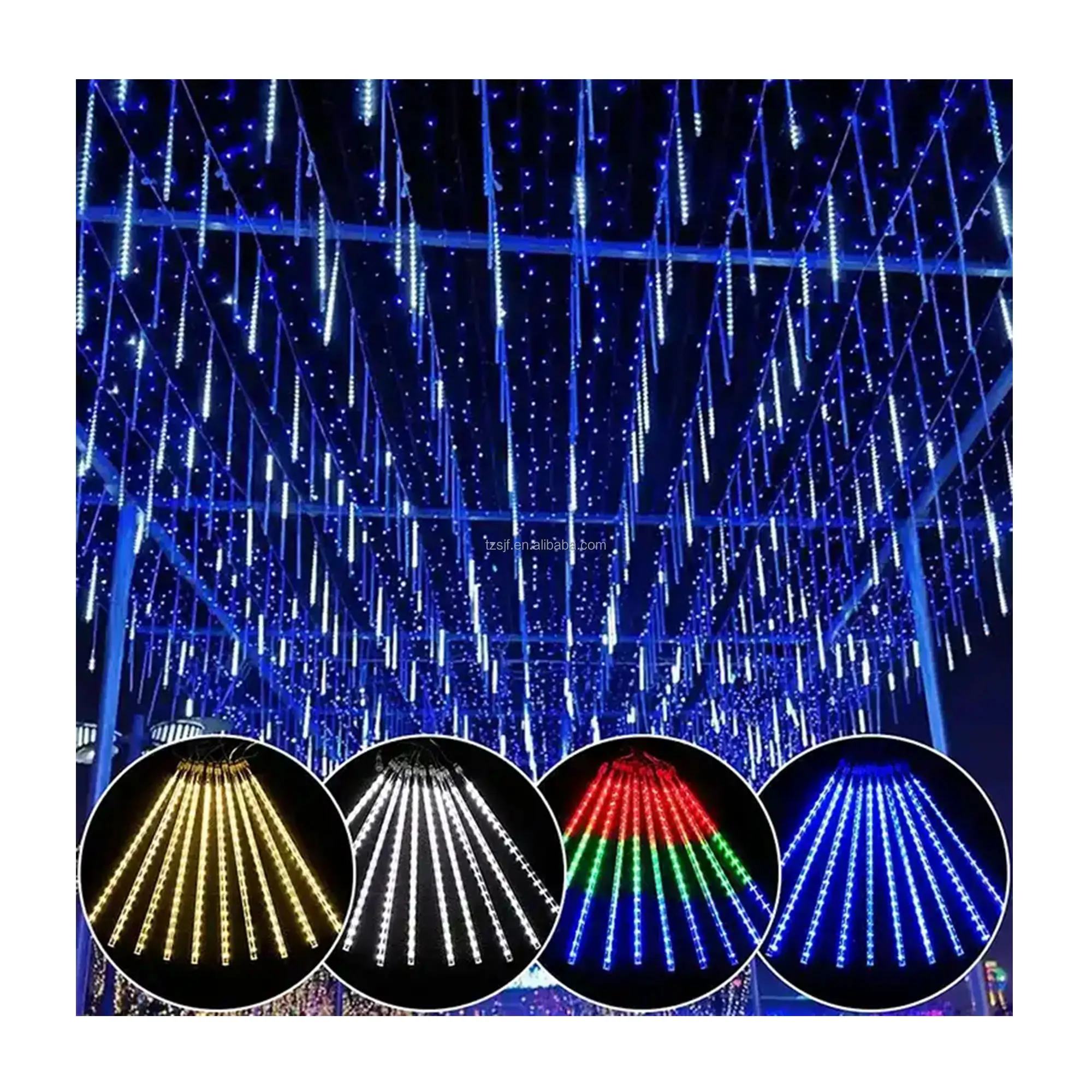 Hot Selling Outdoor Led Meteor Shower Lamp Rain String Tube Lights For Wedding Party Festival Holiday Decoration