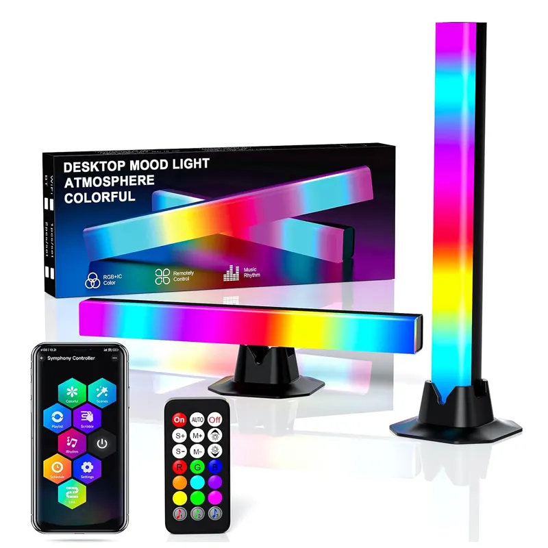 Intelligente LED-Licht leisten mit APP-Steuerung mit Music Sync RGBIC BT Umgebungs beleuchtung für Unterhaltung PC TV Party Gaming Room Decor