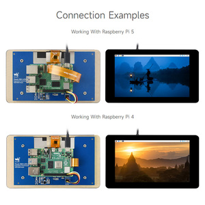 7-Zoll-IPS-Display 1024x600 Kapazitiver Touchscreen 5 Punkte Einstellbare Helligkeit DSI-LCD für Raspberry Pi 5/4 - Product Image 3