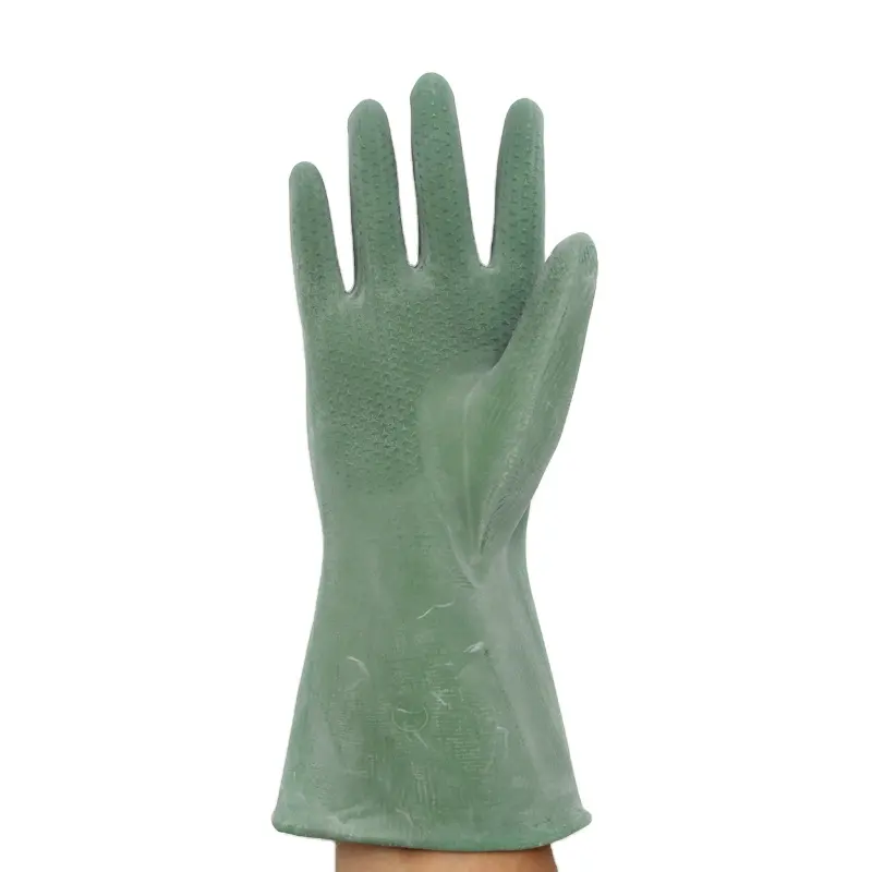 ブチルナイロン裏地手袋オックスフォード厚手の工業用抗化学手袋