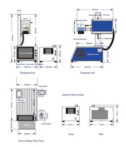 CNC UVレーザーマーキング印刷機3W5Wポータブルモバイルmaquina de grabadoレーザーマーカドールガラスアクリルキーボードメタル用
