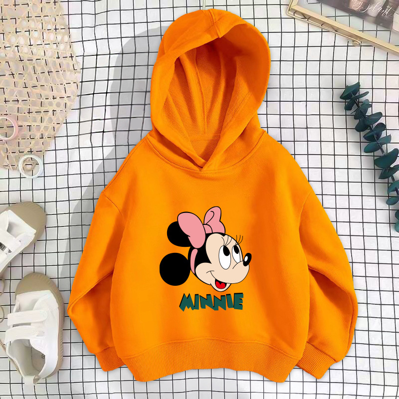 Orange green letter minnie sweatshirt
