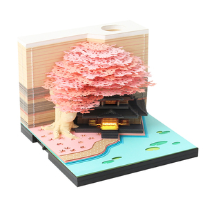 Juego de notas adhesivas de escritorio Rectangular, promoción, caja acrílica, Bloc de notas con logotipo personalizado - Product Image 3
