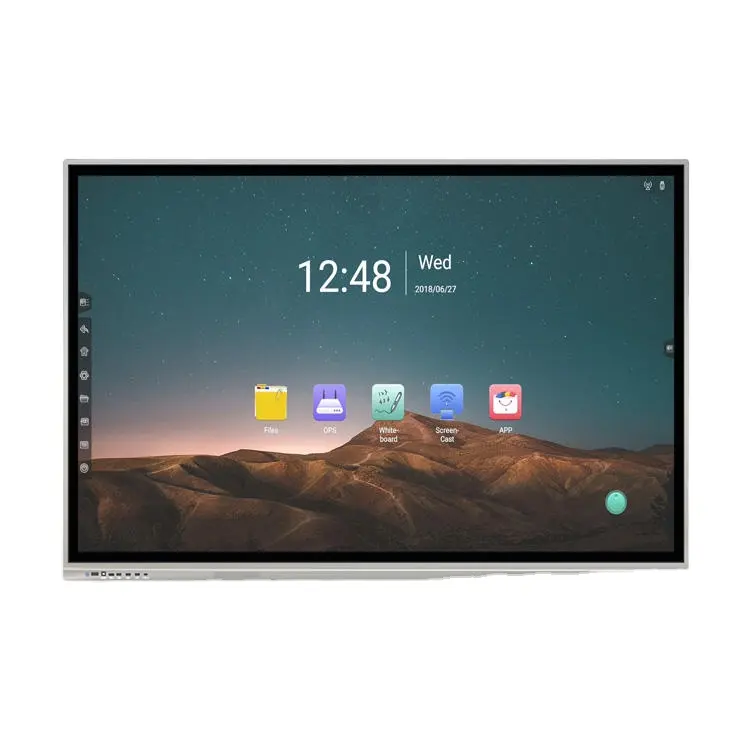 Мультимедийный все в одном ПК I5/i7 8g Ram Lcd Led Tv Panel 75 дюймов интерактивная белая Интерактивная плоская Pa