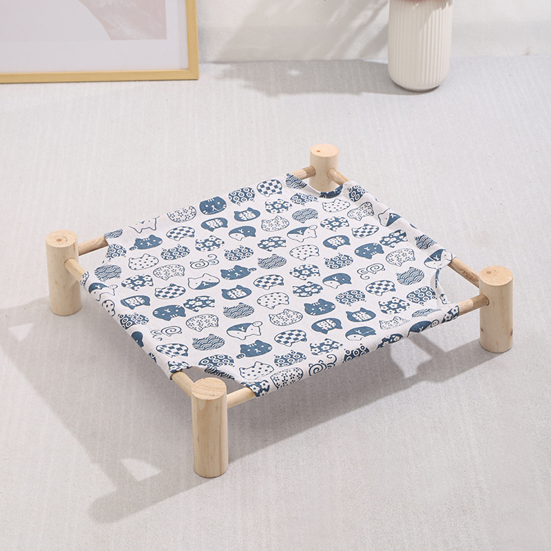 Wooden frame + fabric cover. Small size set: 53*48*13 cm.