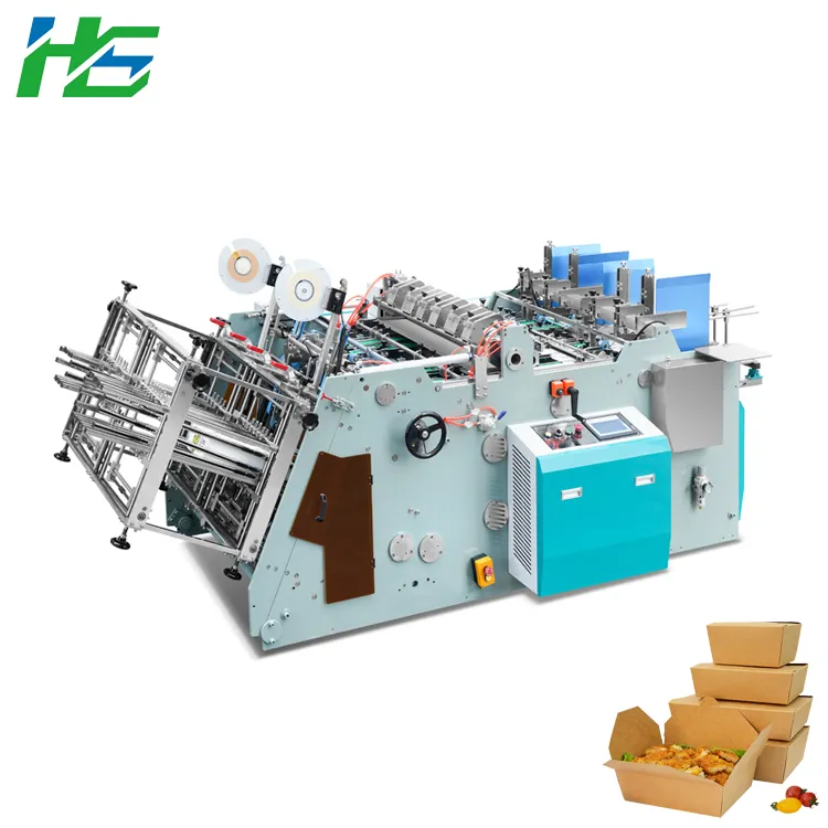 Machine de fabrication de boîte à lunch en pâte de bagasse moulée en papier HS-HBJ-1200 Hongshuo