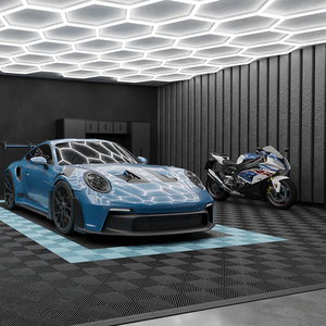 SUEZ Office <span class=keywords><strong>Club</strong></span> esagonale luci led garage illuminazione design vendita calda led tunnel luce auto officina