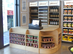 小型免费组合店接待台白色木质专属便利店收银台超市收银台 - Product Image 6