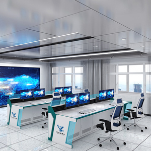 Consola de sala de control moderna personalizable de lujo Escritorio de centro de control moderno para consola de comando de oficina - Product Image 6