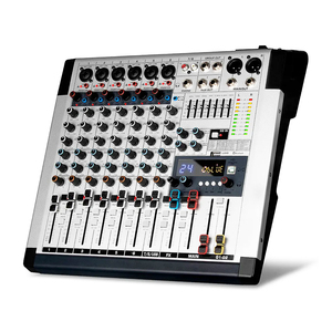 AG8 Professional Interfaz de audio USB de 8 canales Mezclador de audio digital/Controlador de DJ/Consola para escenario con función MP3