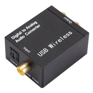 Convertidor de audio Digital a analógico, convertidor de audio coaxial/de fibra a analógico con función de recepción de Bluetooth - Product Image 3