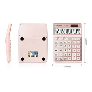 Calculadora financiera de escritorio con logotipo personalizado, calculadora electrónica de 14 dígitos para suministros de oficina, calculadora para contabilidad, con logotipo personalizado, de tipo financiero, para uso en oficina - Product Image 2