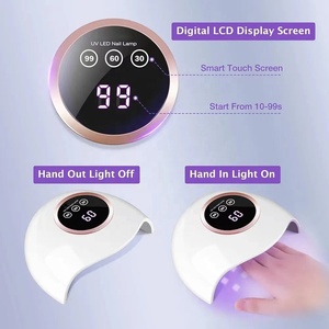72W UV LED Nail Lamp Light Dryer per smalto Gel per unghie con 18 perline 3 impostazioni Timer e schermo LCD Touch Display, sensore automatico - Product Image 4