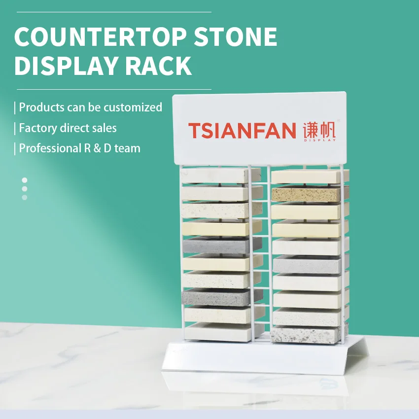 Countertop Loose Stone Marble Granite Floor Double Face Exhibitor To Show Until 10 Tile Ceramic Coating Display