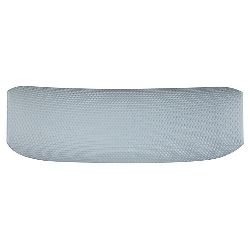 1 coussinet de bandeau en cuir PU gris.