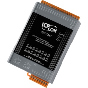 デュアルイーサネットポート8チャンネル入力8チャンネル出力ICP ET-7252イーサネットI/Oモジュール在庫あり - Product Image 1