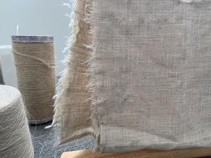 Thân Thiện Với Môi Tự Nhiên Linen Rayon Chất Liệu Bán Buôn Breathable Tiểu Đường Vừa Dày Linen Viscose Blend Vải - Product Image 5