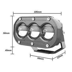Yüksek güç U9 U10 U18 LED İş işık çift led projektör lens far led projektör lens için Tuck atv SUV motosiklet - Product Image 2