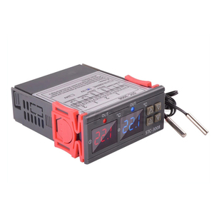Controlador de temperatura digital doble para el hogar, termostato de salida de dos relés con sonda, 12V, 24V, 220V, calor frío - Product Image 2