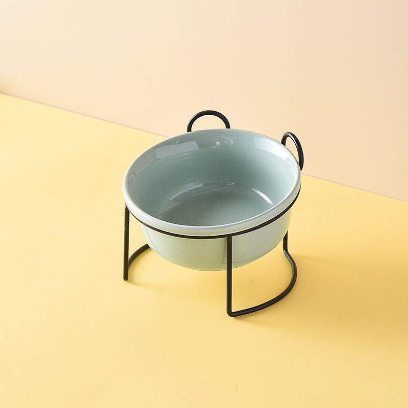Green Single Bowls with Black Stand
