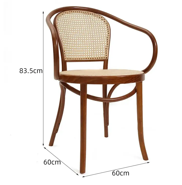 현대 ss 의자 발 디자인 등나무 레저 의자 단단한 나무 식당 의자