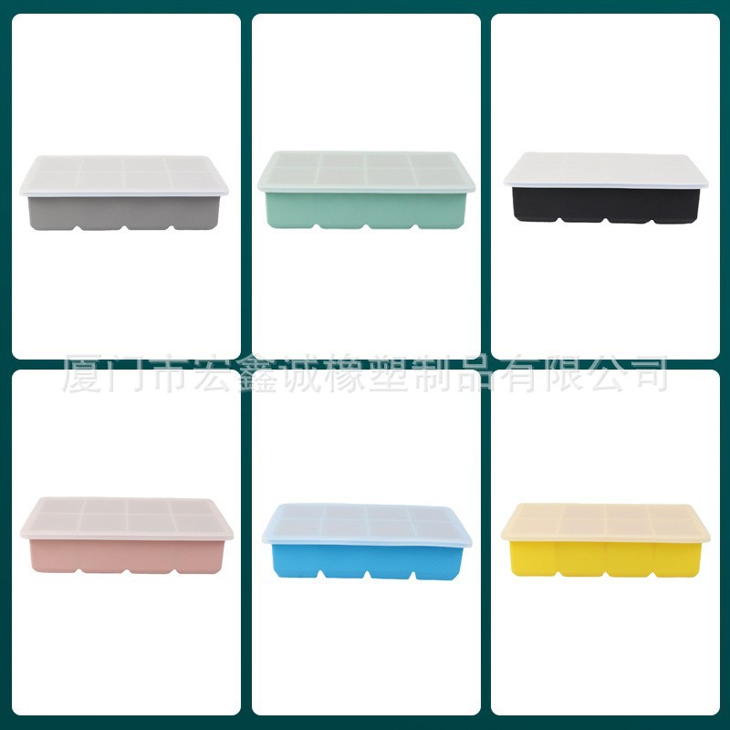 Couvercle en silicone à 8 compartiments