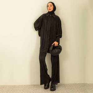 2024, скромный комплект из двух предметов в праздничном стиле, мусульманская юбка, Женское Платье макси с моллюсками и завязками на бретельках, популярный элемент Абая - Product Image 5