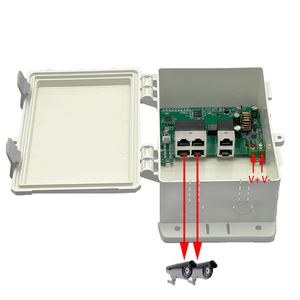 Outdoor Rainproof Security Monitoring Dedicated 12V POE Switch with Six 100 Megabit Adaptive RJ45 Ports - Product Image 3