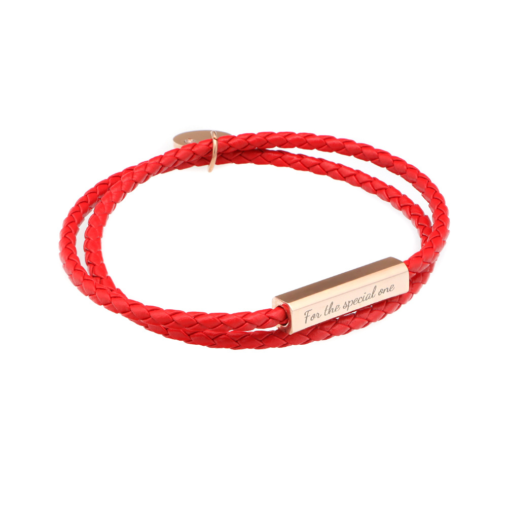 Hebilla roja de oro rosa
