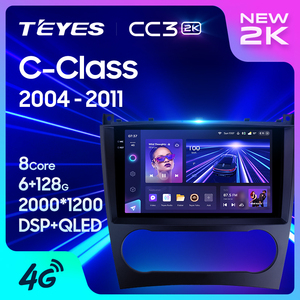 TEYES CC3 2K DVD Player Do Carro Para Mercedes Benz C-Class Classe C 2004-2011 9 Polegada Carro GPS Navegação DVD Player